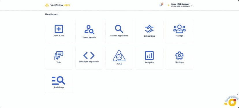 YAHSHUA HRIS Dashboard